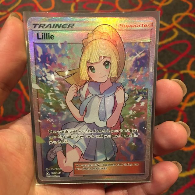 Pokemon Card Lillie Full Art Toys Games Board Games Cards On Carousell