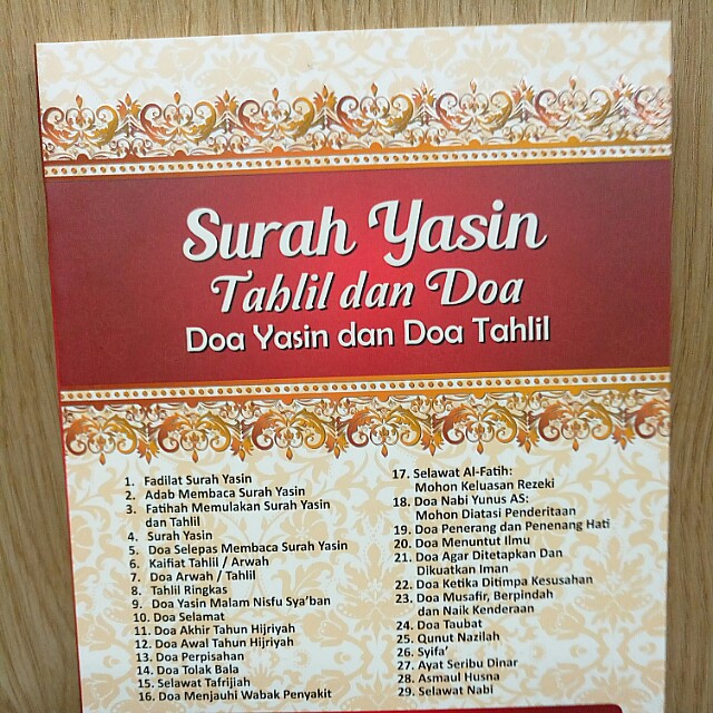 Doa Tahlil Dan Doa Selamat