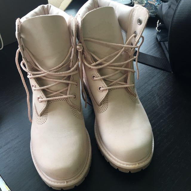 nude timberland boots