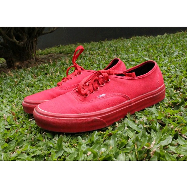 Vans authentic all red on sale
