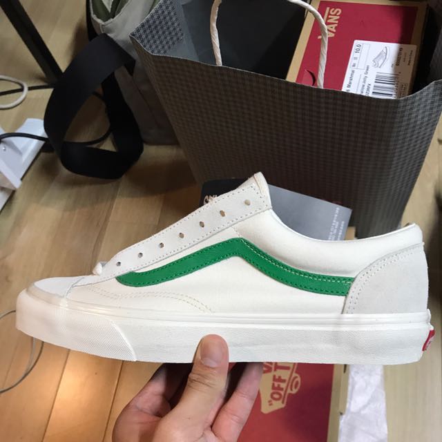 vans marshmallow jolly green