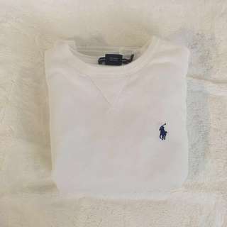 RALPH LAUREN WHITE CREWNECK