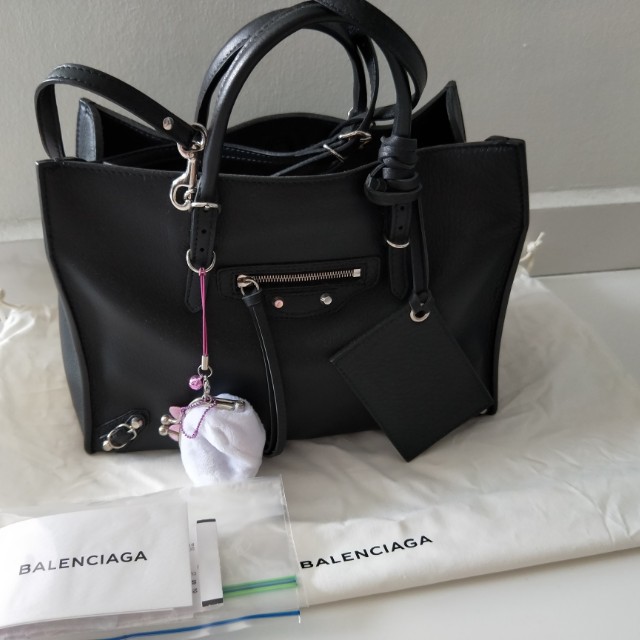 Balenciaga papier A6 mini zip around zippy, Luxury, Bags & Wallets 