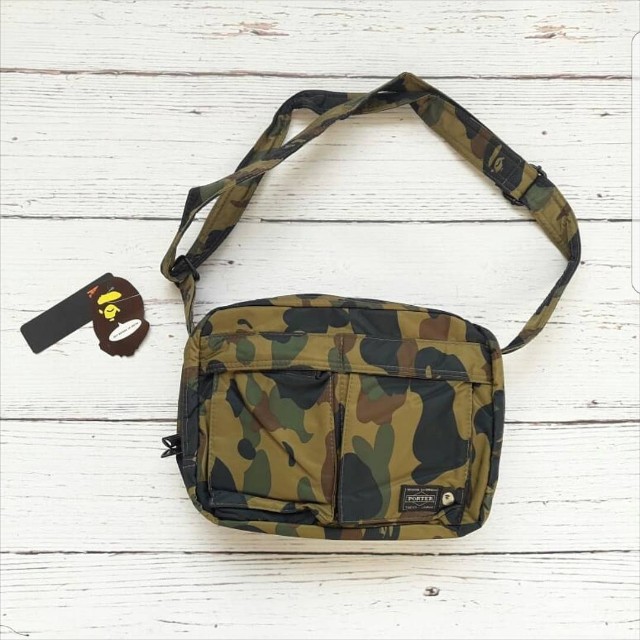 Bape x porter sling bag