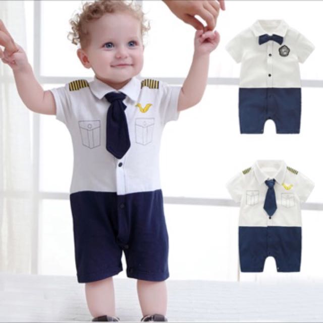 baby boy pilot outfit