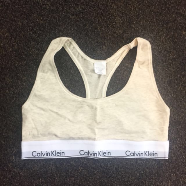 calvin klein sports bra and underwear set