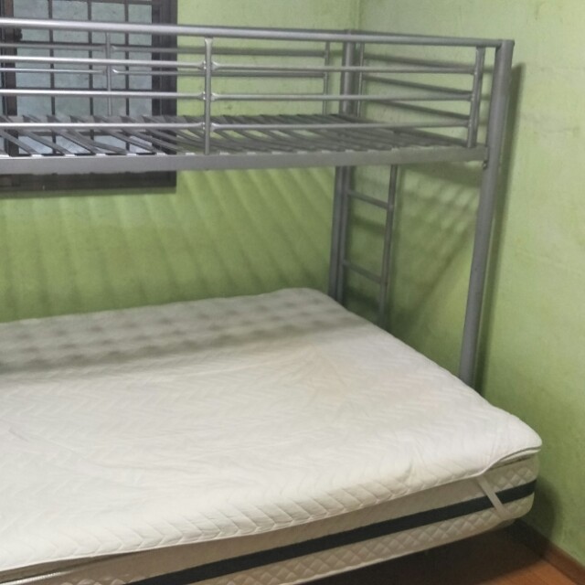 Stainless double deck clearance bed