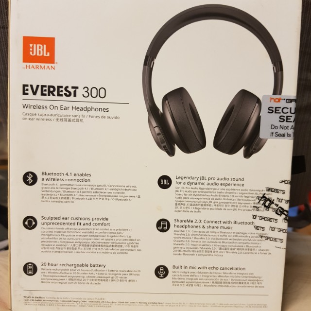 Headphones JBL Everest 300BT Bluetooth Headphones Black Audio Headphones Headsets on Carousell