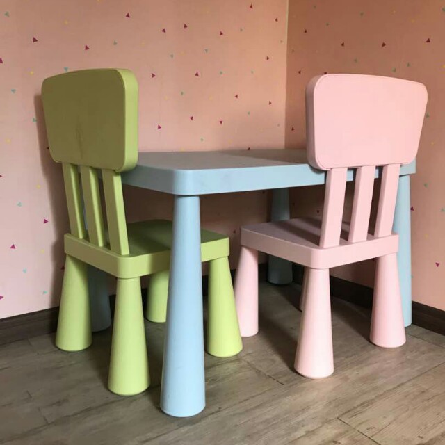 Ikea Mammut Table And Chair Babies Kids Toys Walkers On Carousell