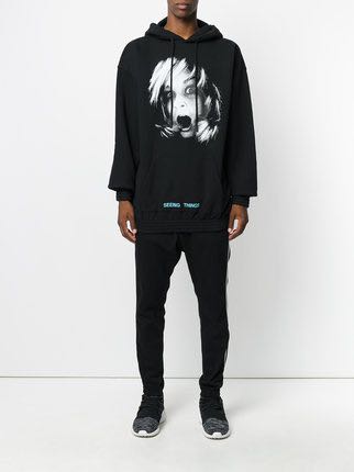 Off White Screaming Girl Hoodie Men s Fashion Tops Sets
