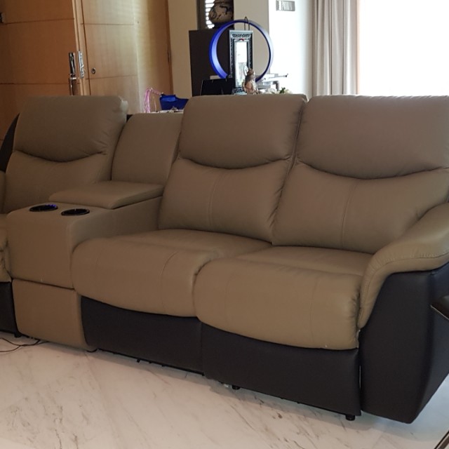 Reclining Sofa With Ice Cup Holder Sold Furniture Sofas On Carou Reclining Sofa With Ice Cup Holder Sold