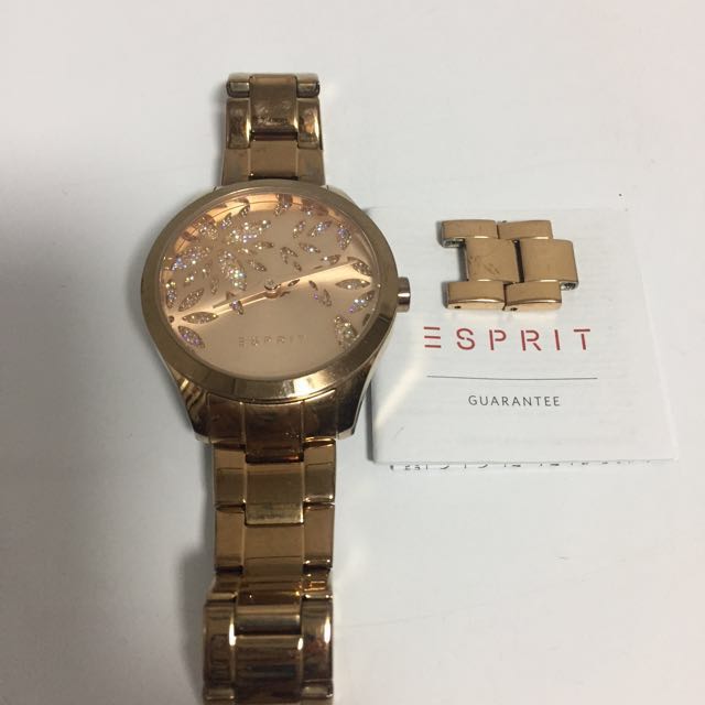 esprit ladies watch rose gold
