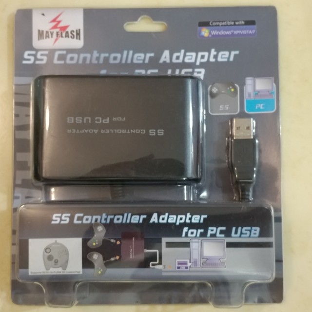 Sega Saturn Controller Adapter For Pc 遊戲機 遊戲機裝飾配件 Carousell