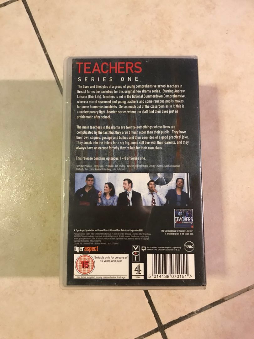 Set 3 vhs cassette video tape Teachers series one vhs, Hobbies & Toys