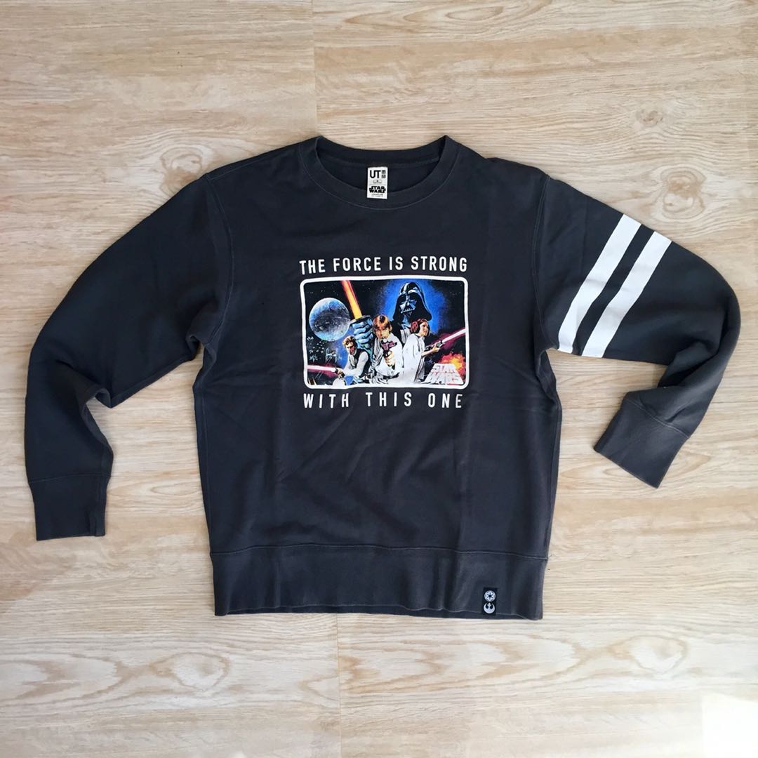 Uniqlo Star Wars Sweatshirt Men S Fashion Tops Sets Tshirts Polo Shirts On Carousell