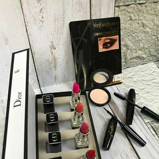Lipstick Dior Free mascara&eyeliner YSL