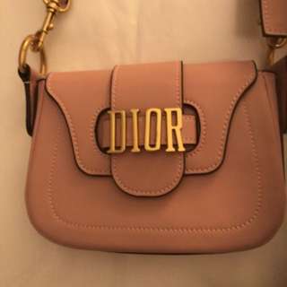 Christian Dior D Fence Saddle Crossbody Bag in Pink Christian Dior D Fence Saddle Crossbody Bag in Pink