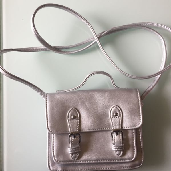 asos silver bag