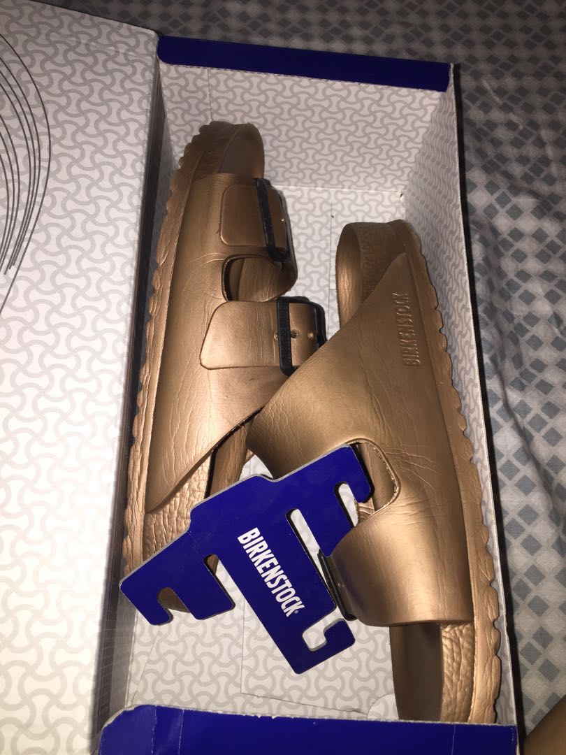 copper rubber birkenstocks