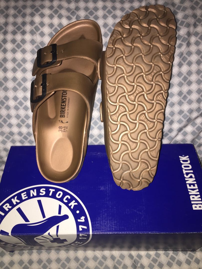 copper rubber birkenstocks