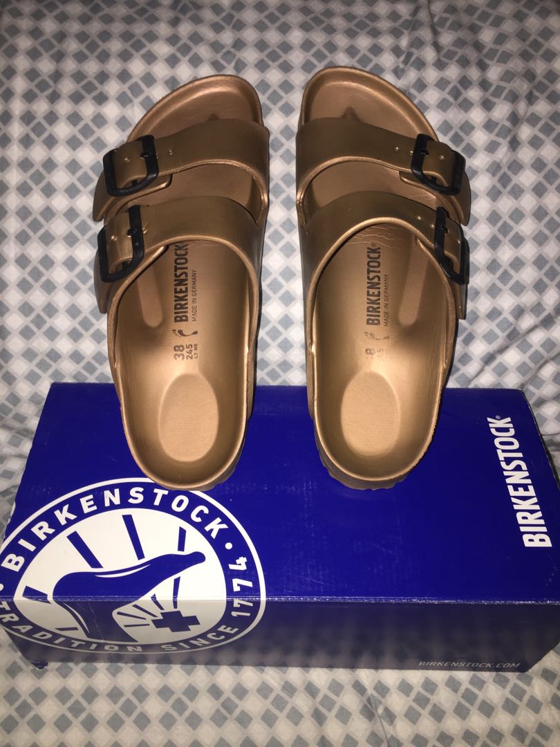 copper rubber birkenstocks