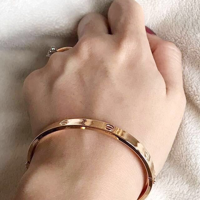 cartier inspired gold bracelet
