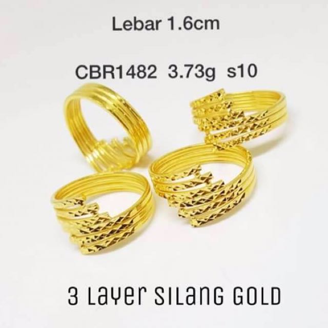 Cincin Emas 916 Women S Fashion Jewellery On Carousell