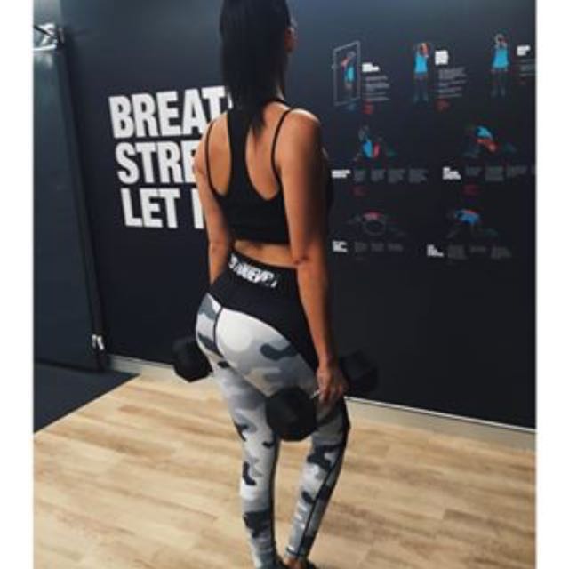 Do You Even Stealth Gym Leggings Camo Women S Fashion On Carousell