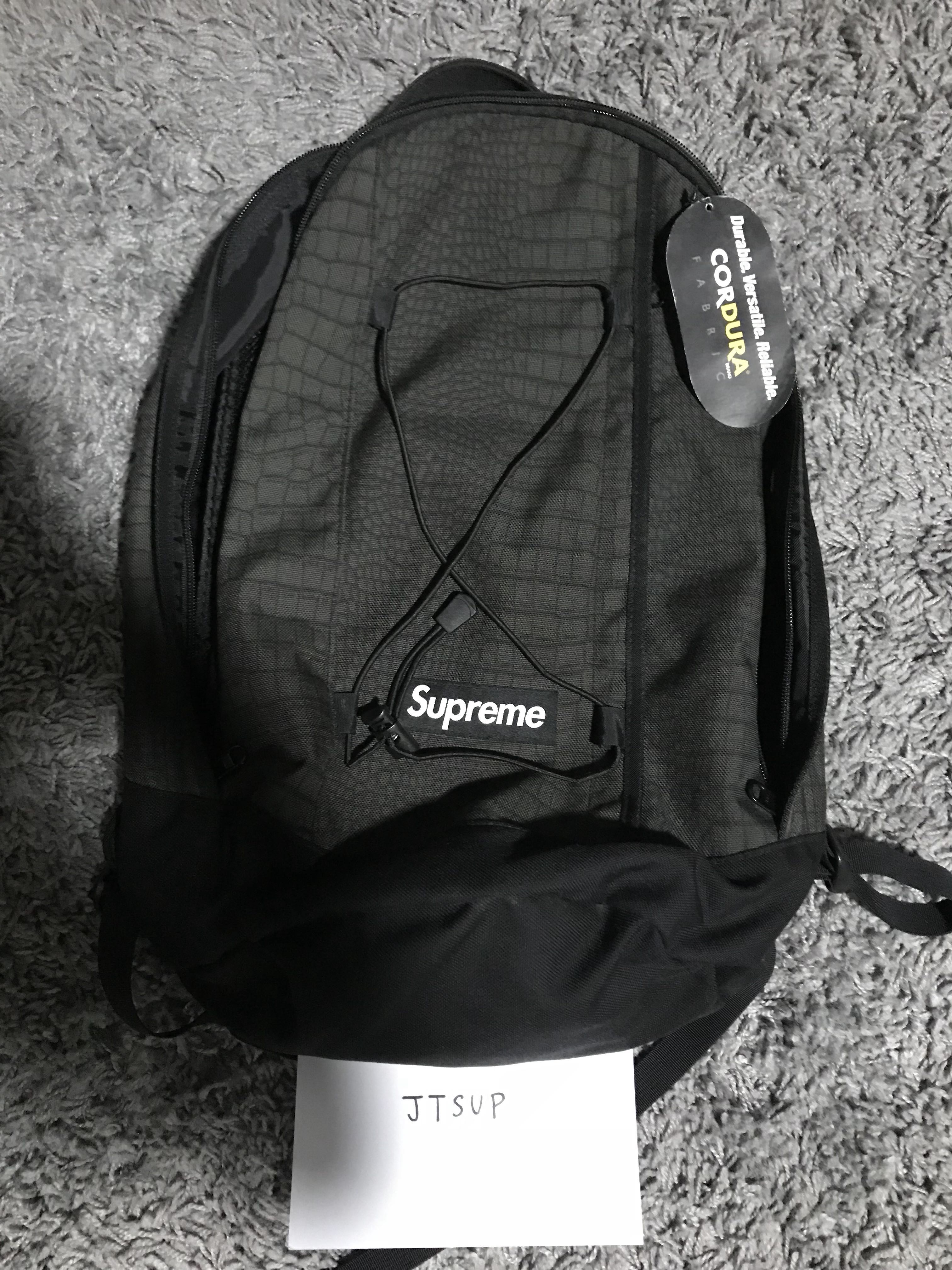 DSWT Supreme croc backpack ss13, Men's Fashion, Bags, Sling Bags