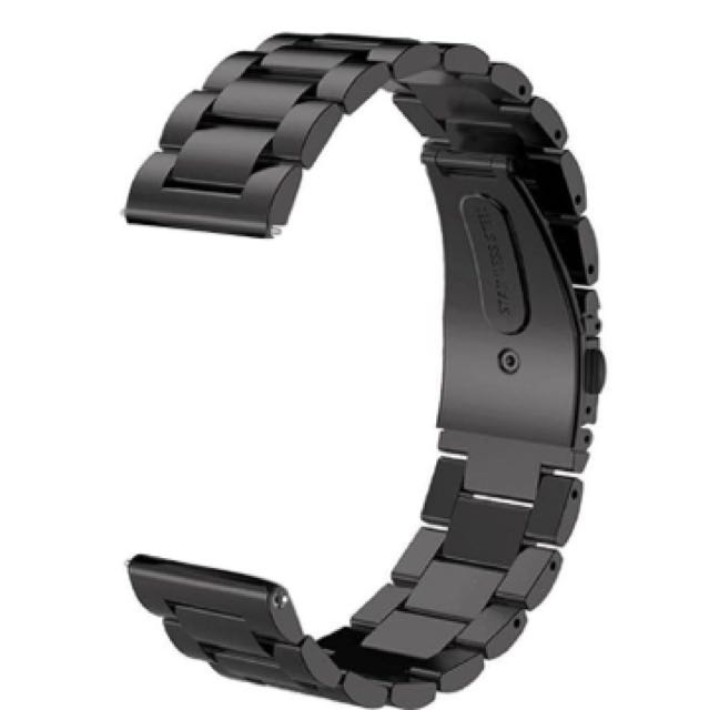 Gear S3 Frontier Classic Watch Band V Moro 22mm Solid Stainless Steel Metal Business Replacement Bracelet Strap For Samsung Gear S3 Frontier S3 Classic Sports Smart Watch Fitness Metal Black Electronics