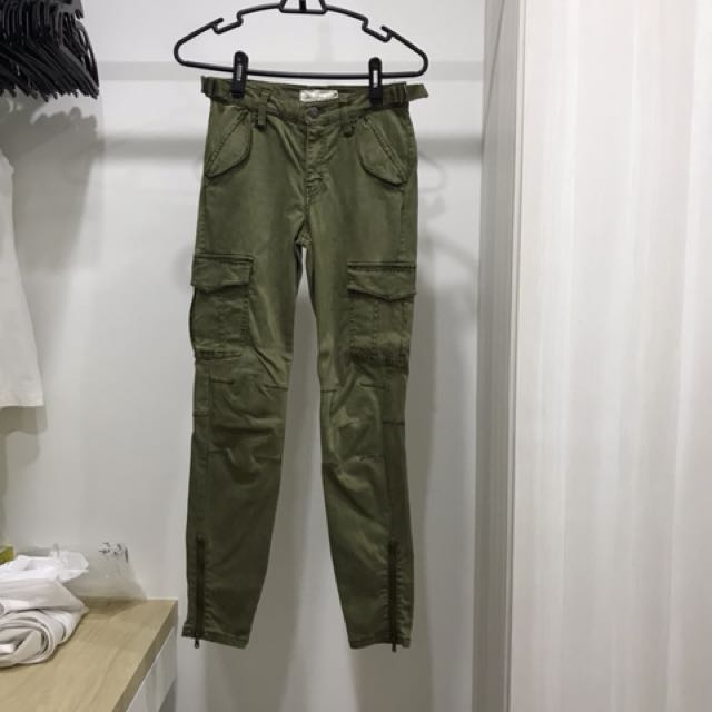 h&m green jeans