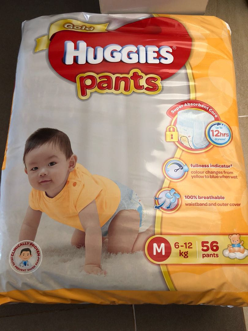 huggies pants gold
