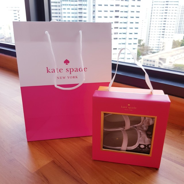 Kate Spade Baby Girl s Infant Circle Lace Mary Janes Bow Shoes 3 6 months Babies Kids Babies Kids Fashion on Carousell