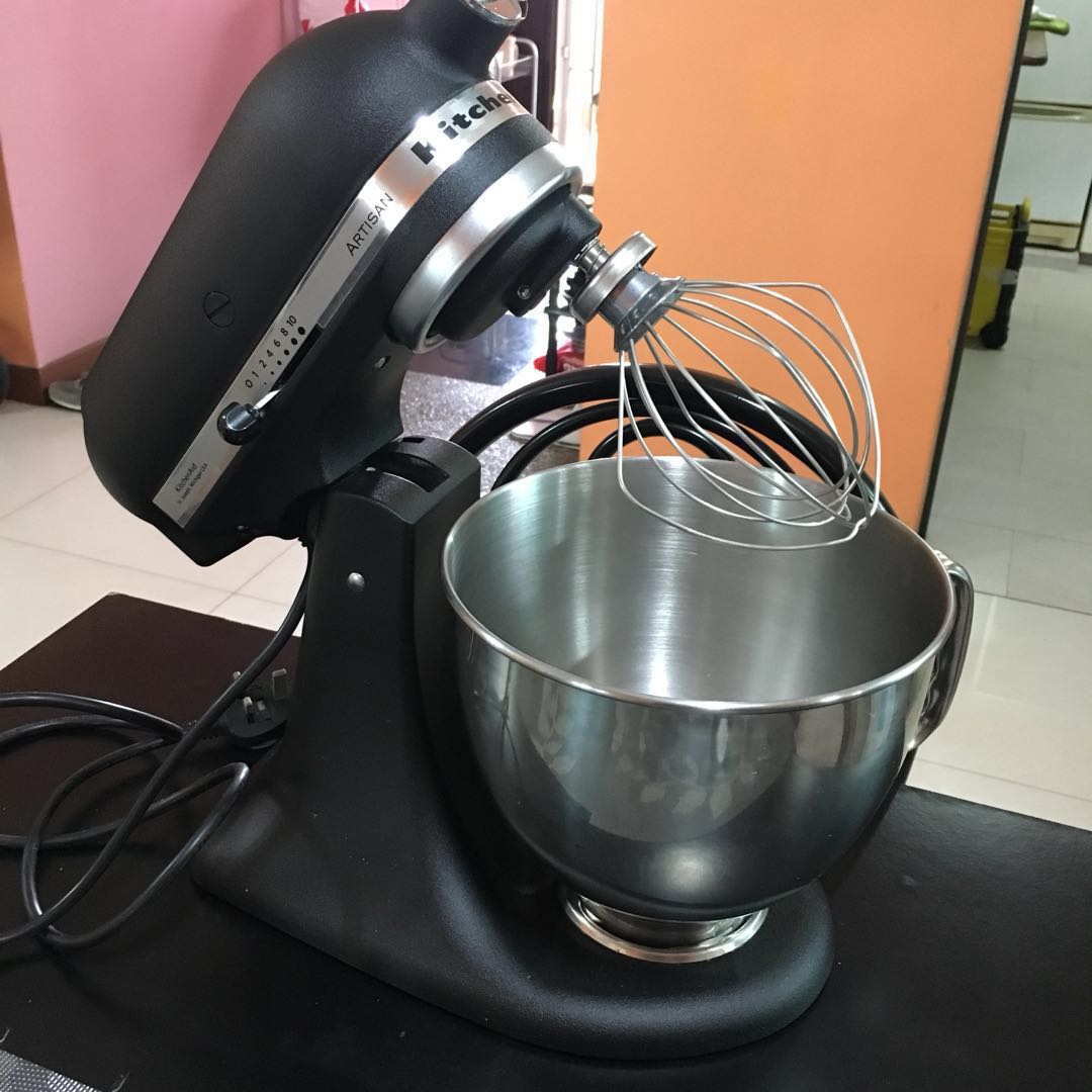 Kitchenaid artisan mixer top cast iron black