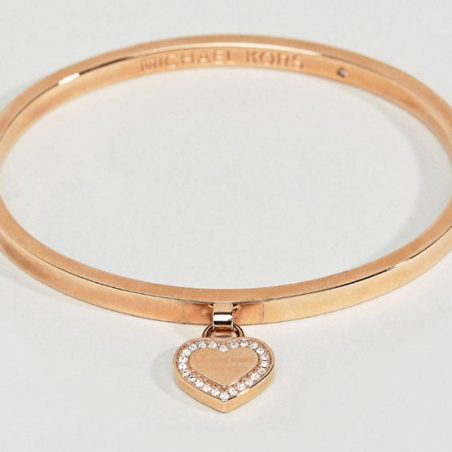 michael kors heart bangle