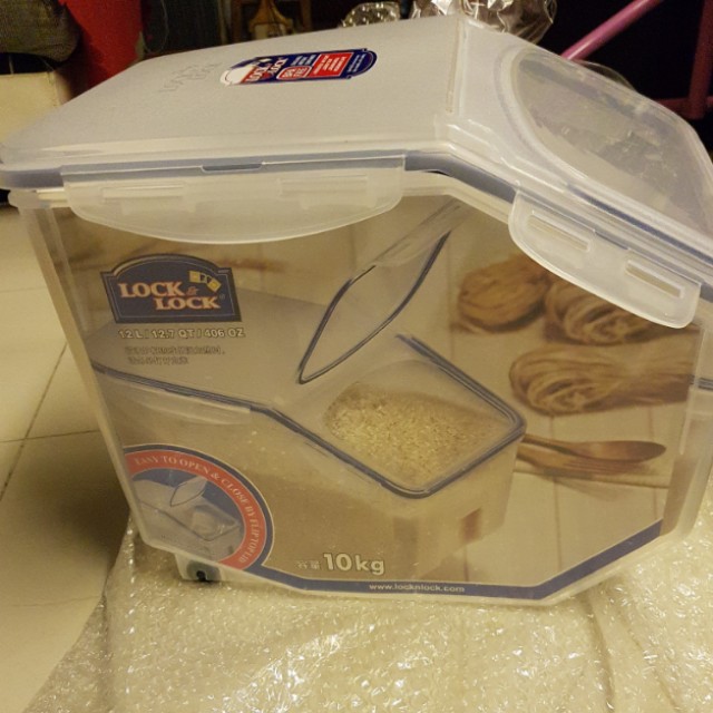 New Lock and Lock 10KG Rice Storage Container, TV & Home Appliances