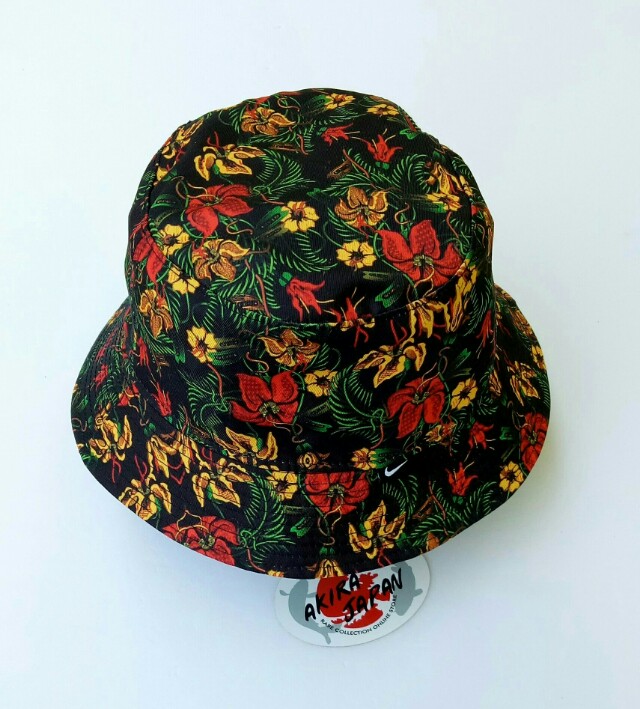 nike floral bucket hat