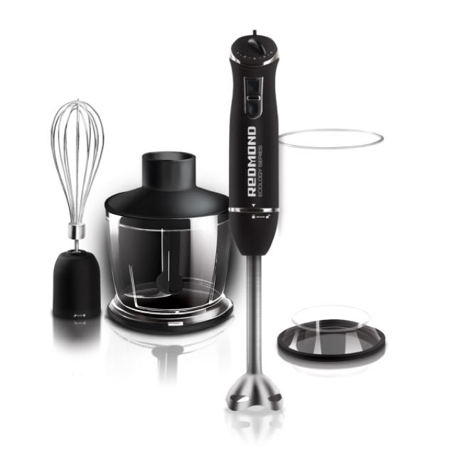 Peach Street Black Immersion Blender 800W, 3-in-1 Handheld Stick with  Whisk