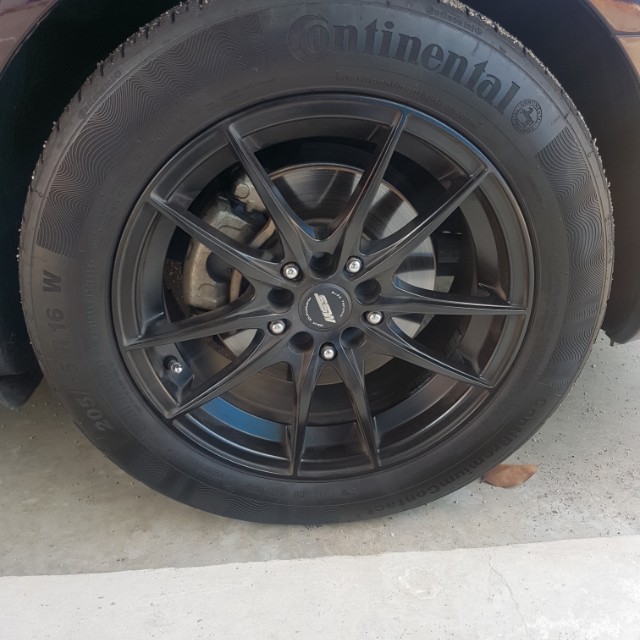 Rims (SSW 205/55 R16) + Tyres CPC5, Car Accessories on Carousell
