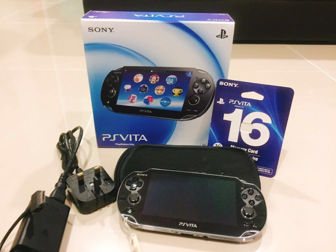 Sony PS Vita 1000 3.60 Henkaku Crystal Black with 4 games