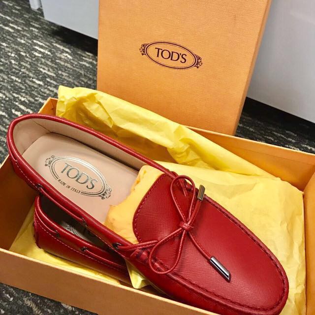 womens red loafers uk