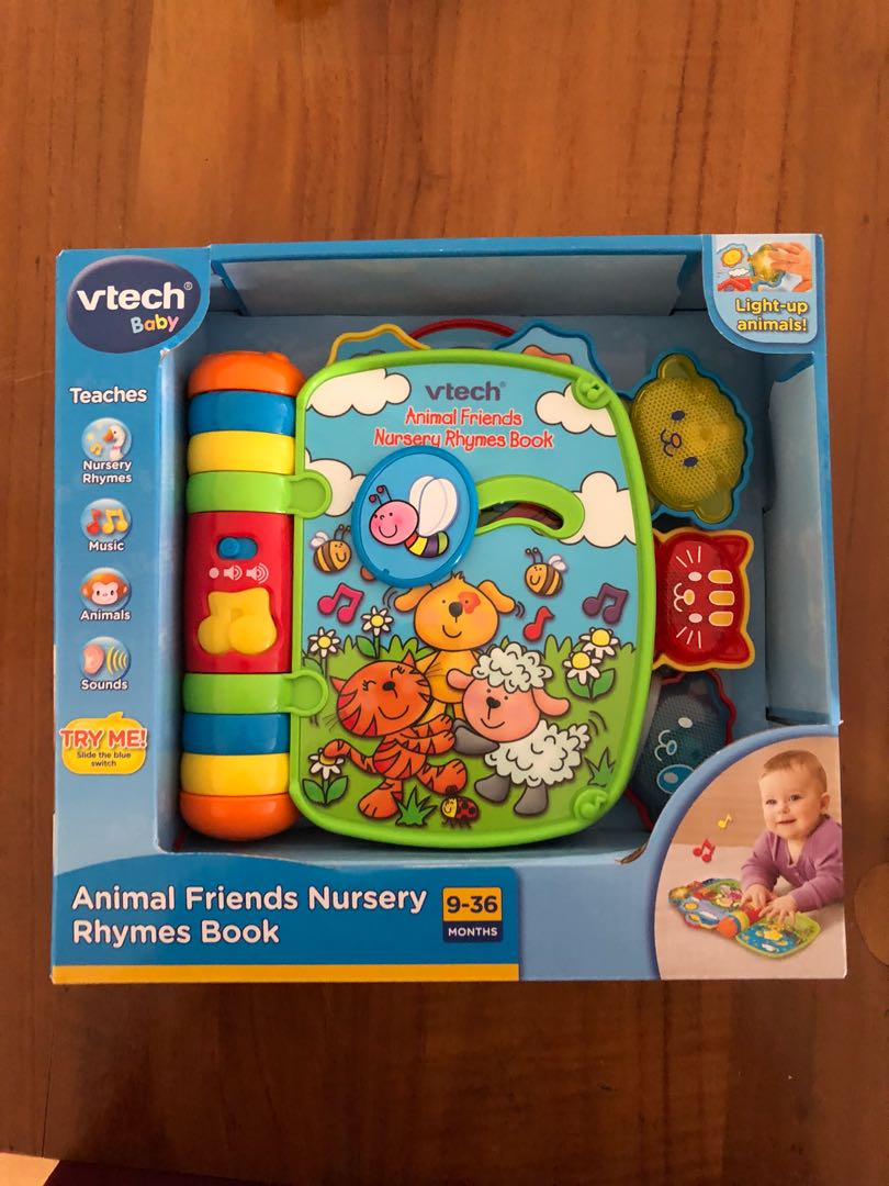 vtech animal friends nursery rhymes book