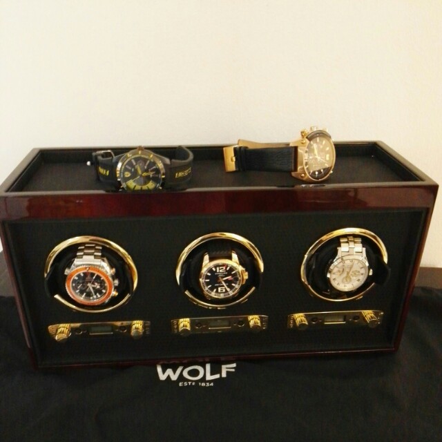 Wolf meridian watch store box