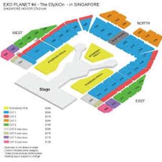 EXO standing pen tickets