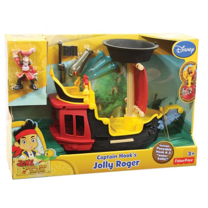 Jake Neverland Pirates Toy Captain Hook's Jolly Roger Ship Disney 