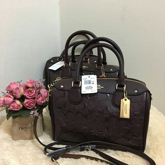 Coach mini hotsell bennett embossed
