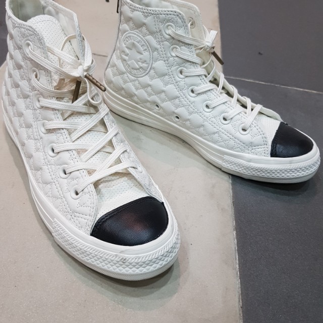 Converse back zip high top sneaker top