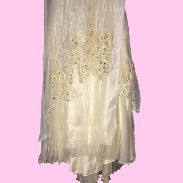 Cream White Gown for kids, Babies & Kids, Babies & Kids Fashion on