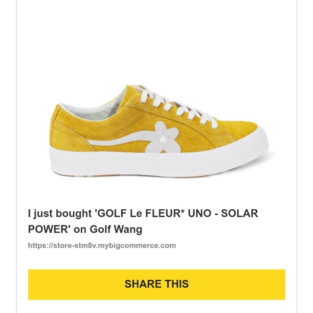 golf le fleur solar yellow
