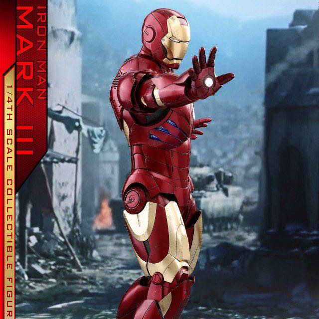 Hot Toys QS011 Iron Man 1 4 scale Mark III Mk3 PreOrder Hobbies Toys Toys Games on Carousell